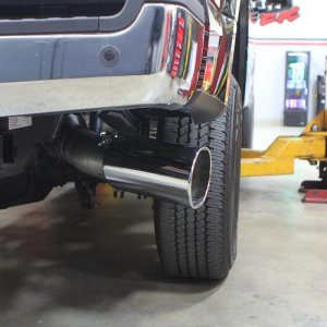 Ford F-450 Performance Exhaust - Single Exit - Banks Power - Monster Cat Back - Chrome - `17-`25